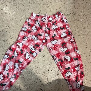 Sanrio Hello Kitty Red and White Pajama Bottoms